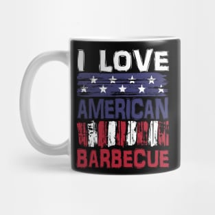 I Love American Barbecue Mug